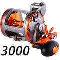 Sougayilang Line Counter Trolling Reel Conventional Level Wind Fishing Reel for Sea Bass Grouper 4.1:1/6+1BB Max Drag 30Kg from China