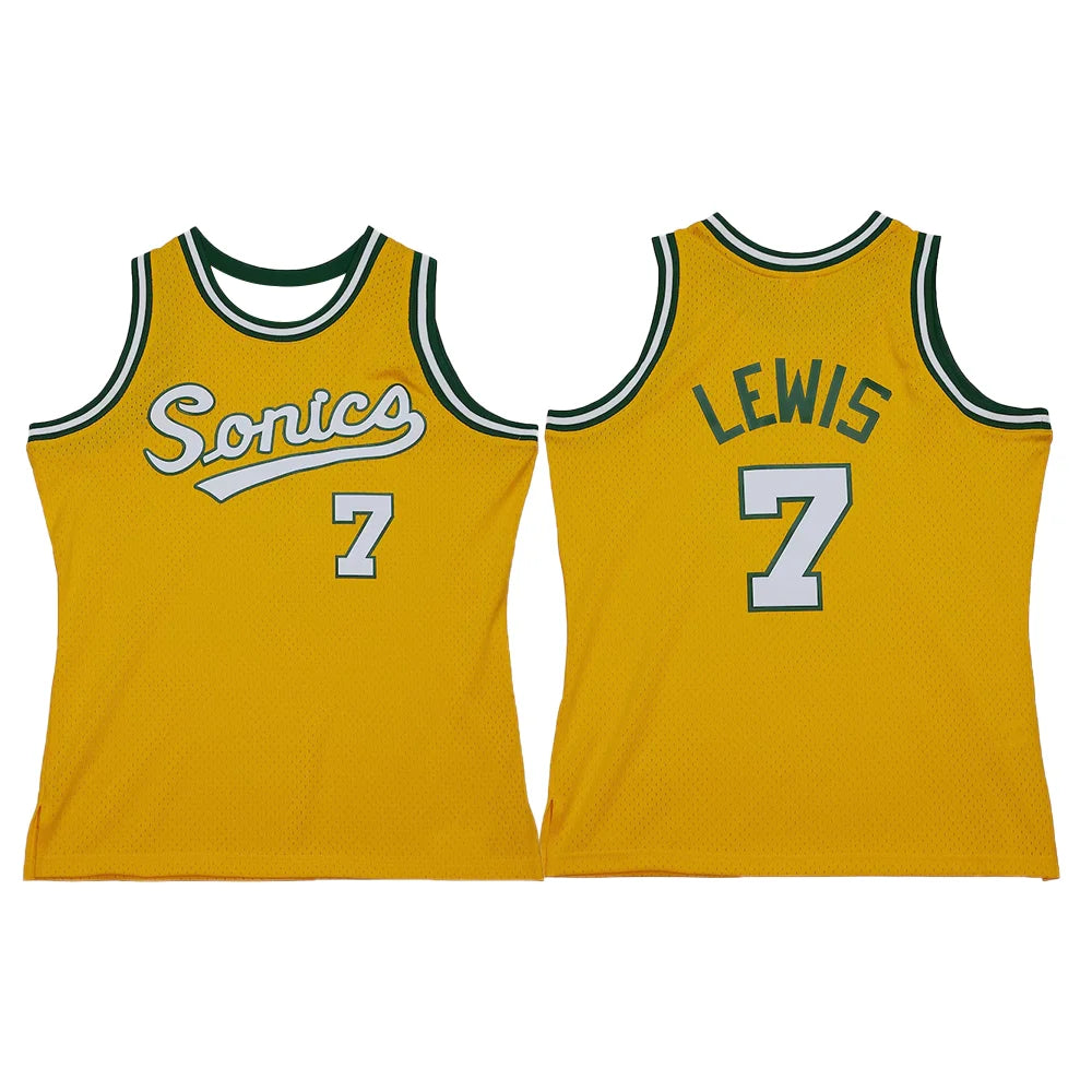 Men's Seattle SuperSonics (Star Players) Retro/Classic Basketball Jersey