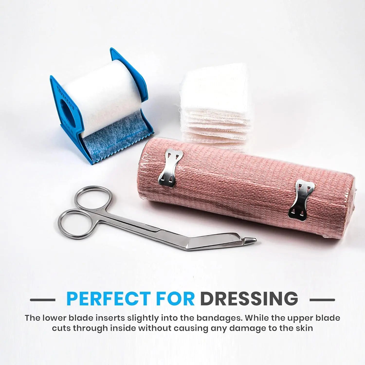 Stainless Steel Bandage 5.5 Inch Scissors for First Aid and Professional Medical Use