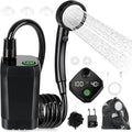 Rechargeable Portable Camping Shower with Intelligent LED Display and Shower Pump