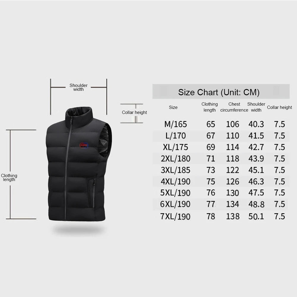 Lightweight Men 23 Areas Heated Vest