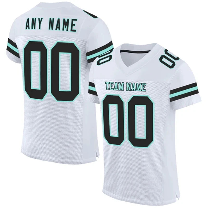 Jersey with Custom Team Name Your Name and Number Classic Color V-neck Short Sleeve