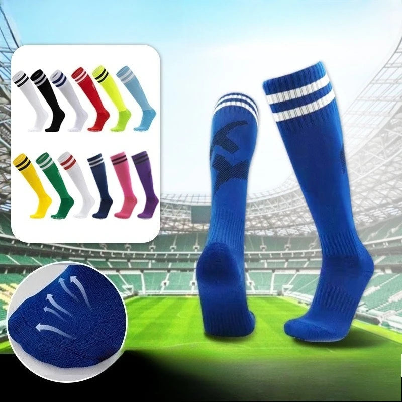 1 pair of thickened long sweat-absorbing and anti-slip socks with towel soles
