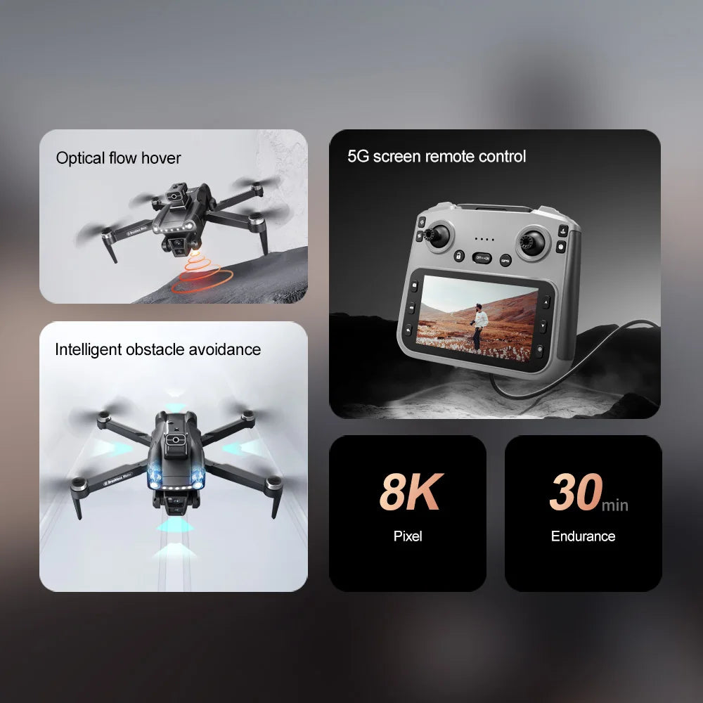 Lenovo V198MAX Drone Laser obstacle avoidance aerial photography 8K 5G Professional HD Camera Brushless Folding Quadcopter from China