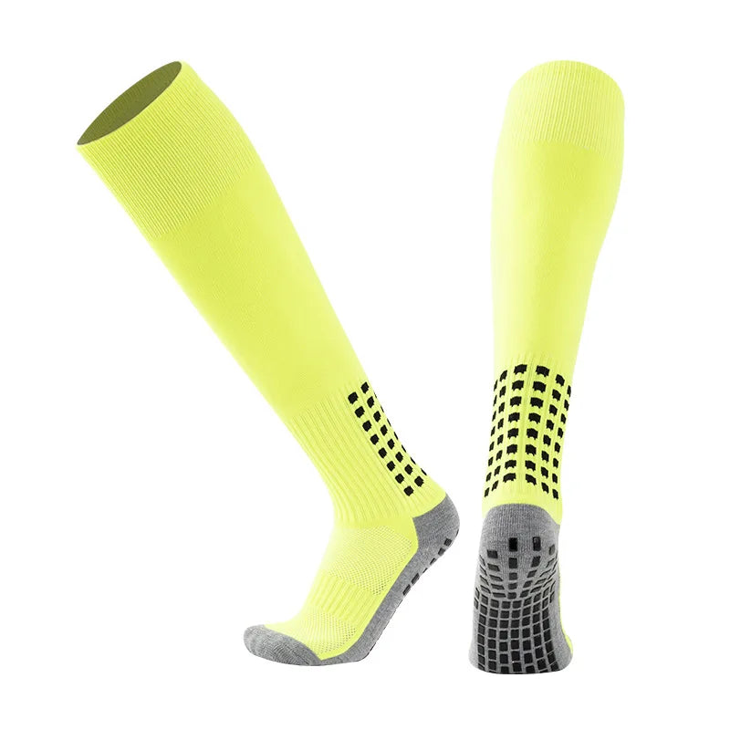 1 Pair Men's Soccer Socks Anti Slip Knee Socks Non Slip Grip Pads for Football Basketball Sports Grip Socks from China