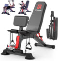 Foldable Dumbbell 14-in-1 Full Body Workout Weight Bench is Pre-Assembled, Multi-Functional and 6 Adjustable Levels