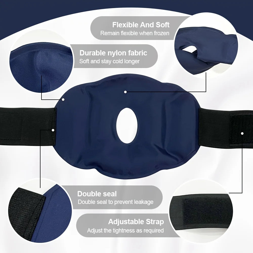 Reusable Knee Ice Wrap Pack for Knee for Cold Therapy and Pain Relief from Sports Injuries