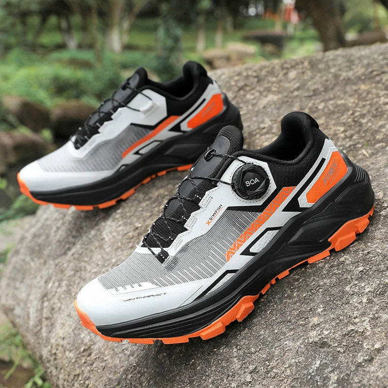 Men's Running Shoes 2025 New Breathe Mesh Outdoor Off Road Hiking Shoes Cushioning from China
