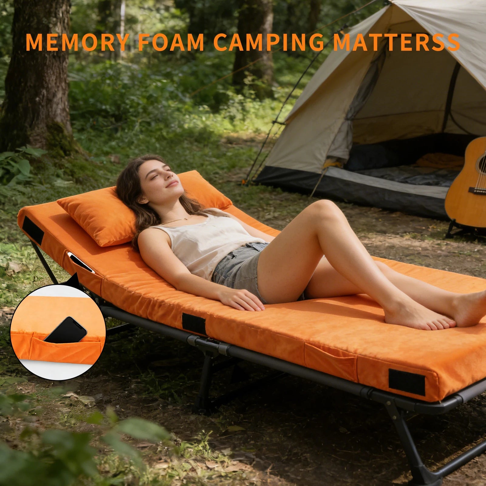 Memory Foam Camping Sleeping Mattress