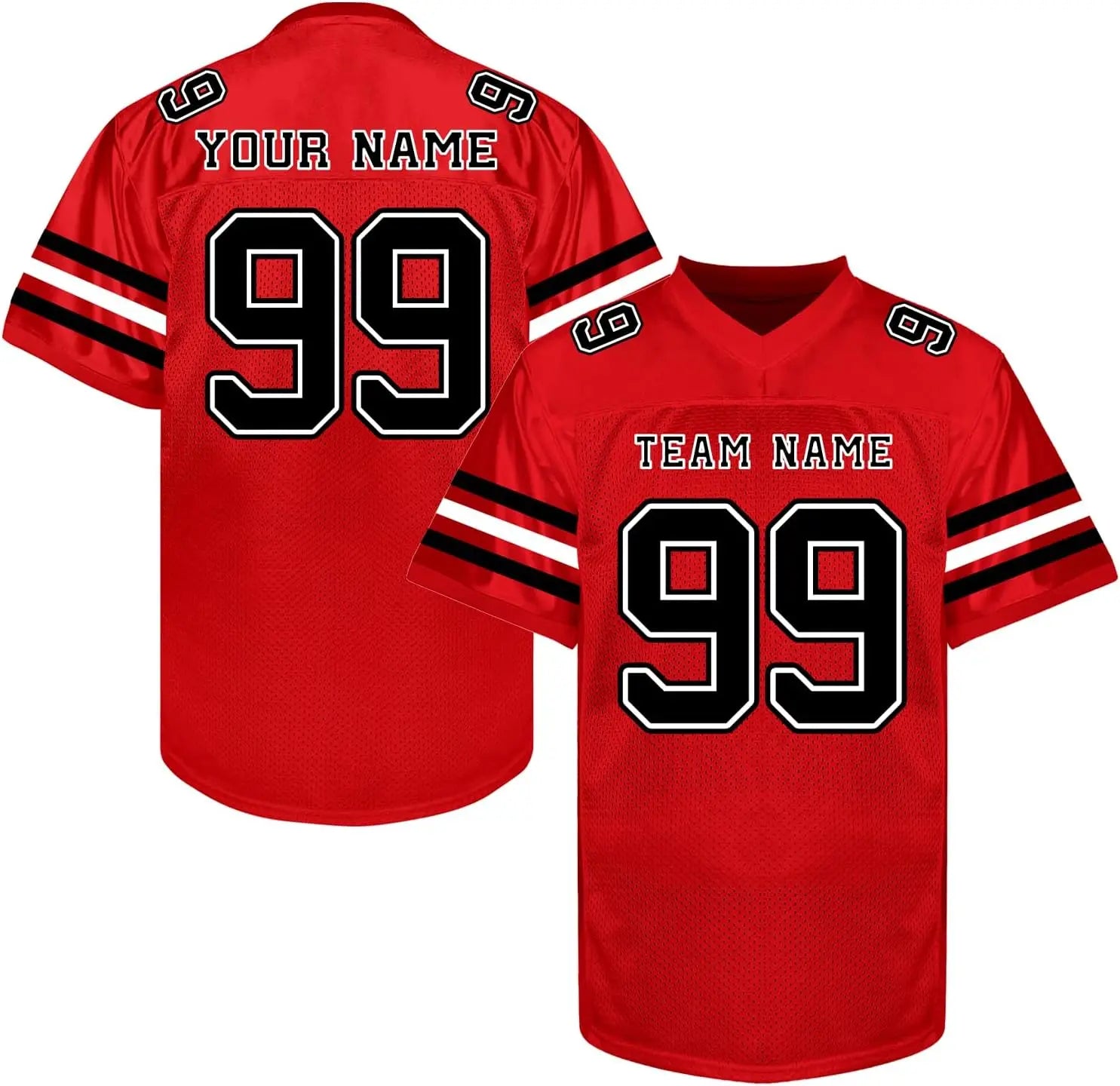 Custom Football Jersey with Personalized Logo Name Number Practice Shirt Stitched Sports Uniform