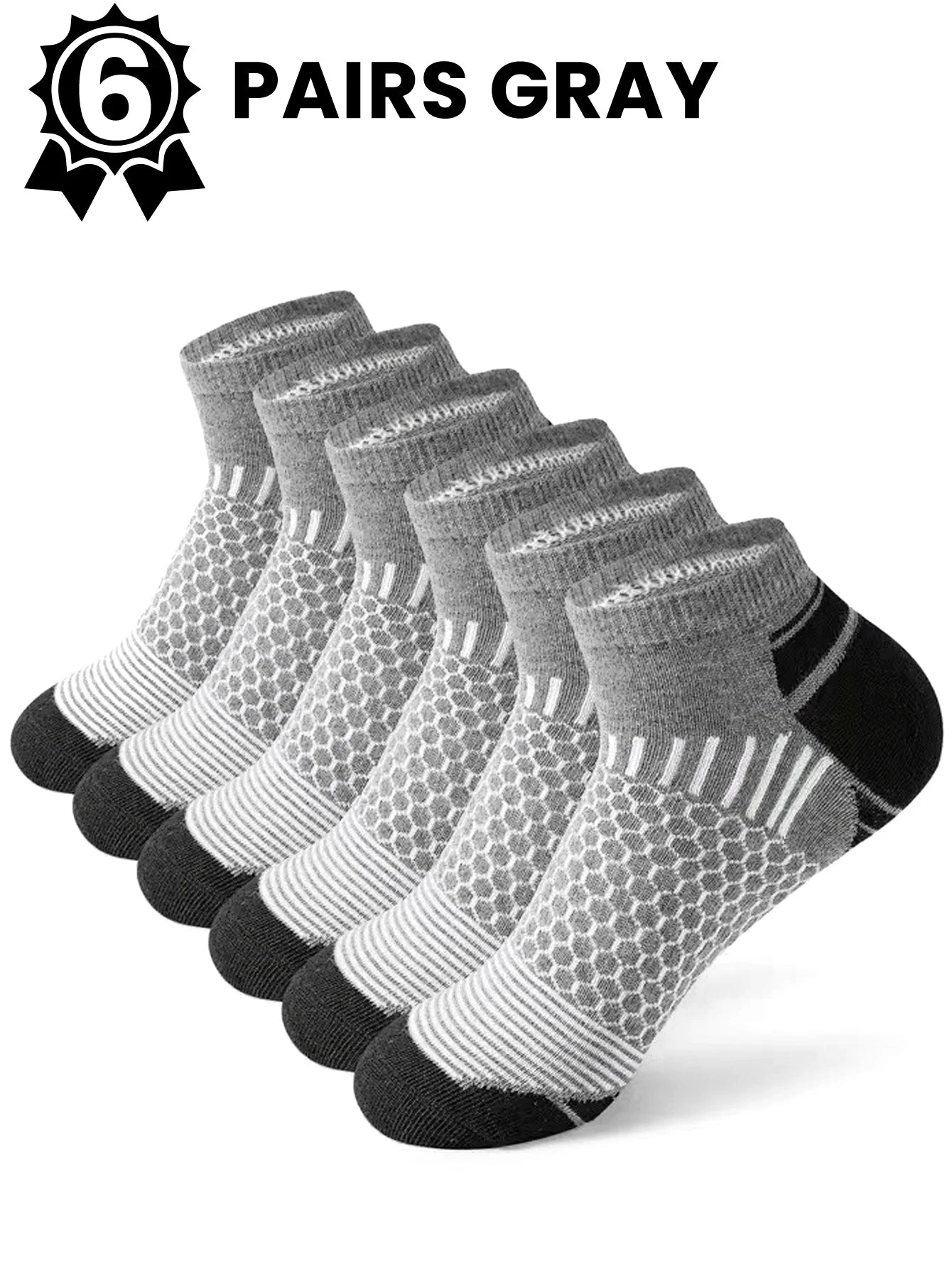 12Pairs High Qualit Athletic Socks Men's Ankle Socks Running Cyclling Waist Honeycomb Design And Firm Sports Leisure Socks Gifts from China