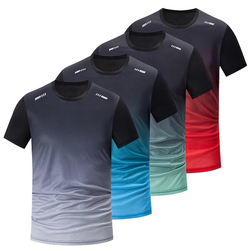 1-5 Pack Men's Quick-drying Short-sleeved Multi-size Mixed-color T-shirt