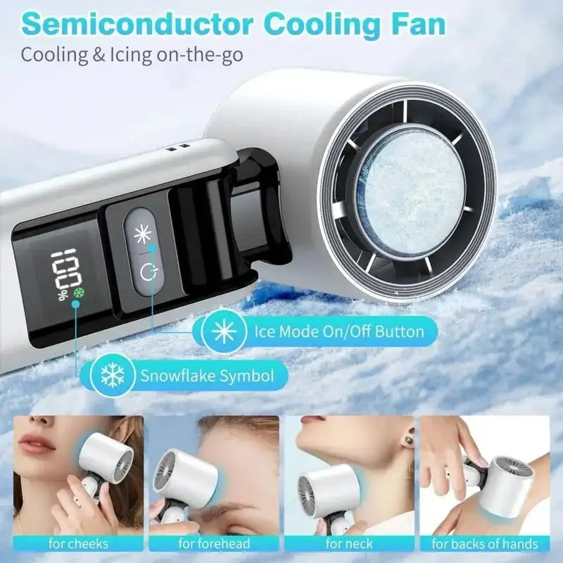 Mini High-speed Handheld Cooling Fan USB Rechargeable
