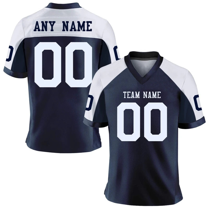 Sport Football Jersey Free Custom Name Numder Jersey Personalized Printed Team Tshirt Quick-dry Breathability Football T-Shirt