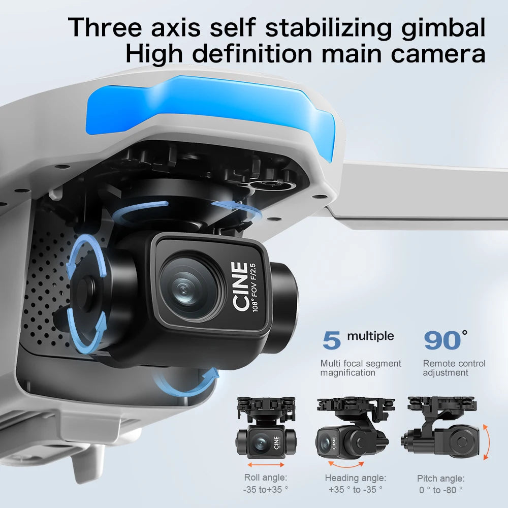 GPS Drone Professional 8K Camera With Screen 10KM Digital Image Transmission