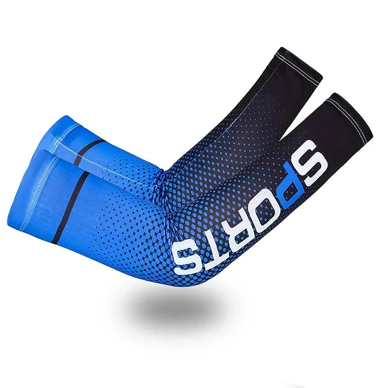 Cool Arm Sleeve Cover for Men Women Sun Protection Ice Sleeve Sunscreen Arm Guard for Basketball Running Cycling Bodybuilding from China