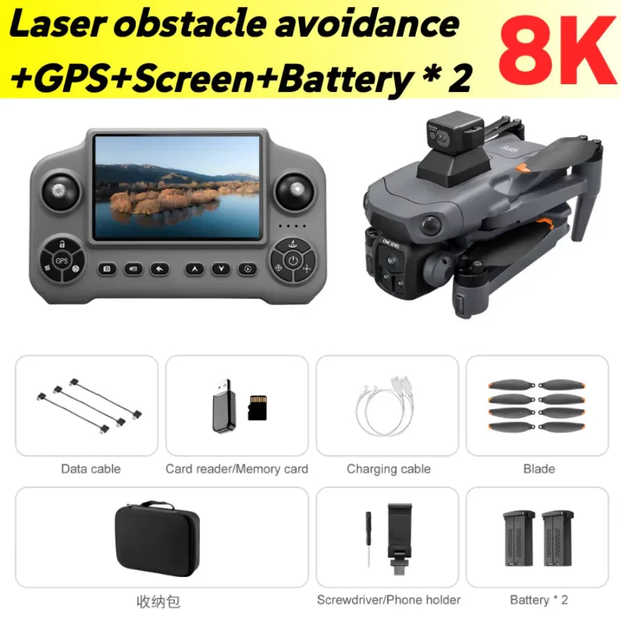 Lenovo V918 Max GPS Drone 4K 8K Professional HD Camera Photography Brushless Foldable Quadcopter Laser Obstacle Avoidance Drone from China