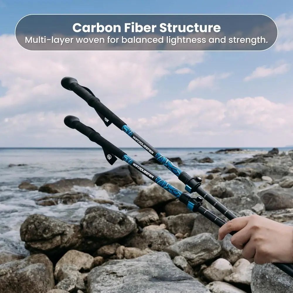 Adjustable Lightweight Carbon Fiber Trekking Poles