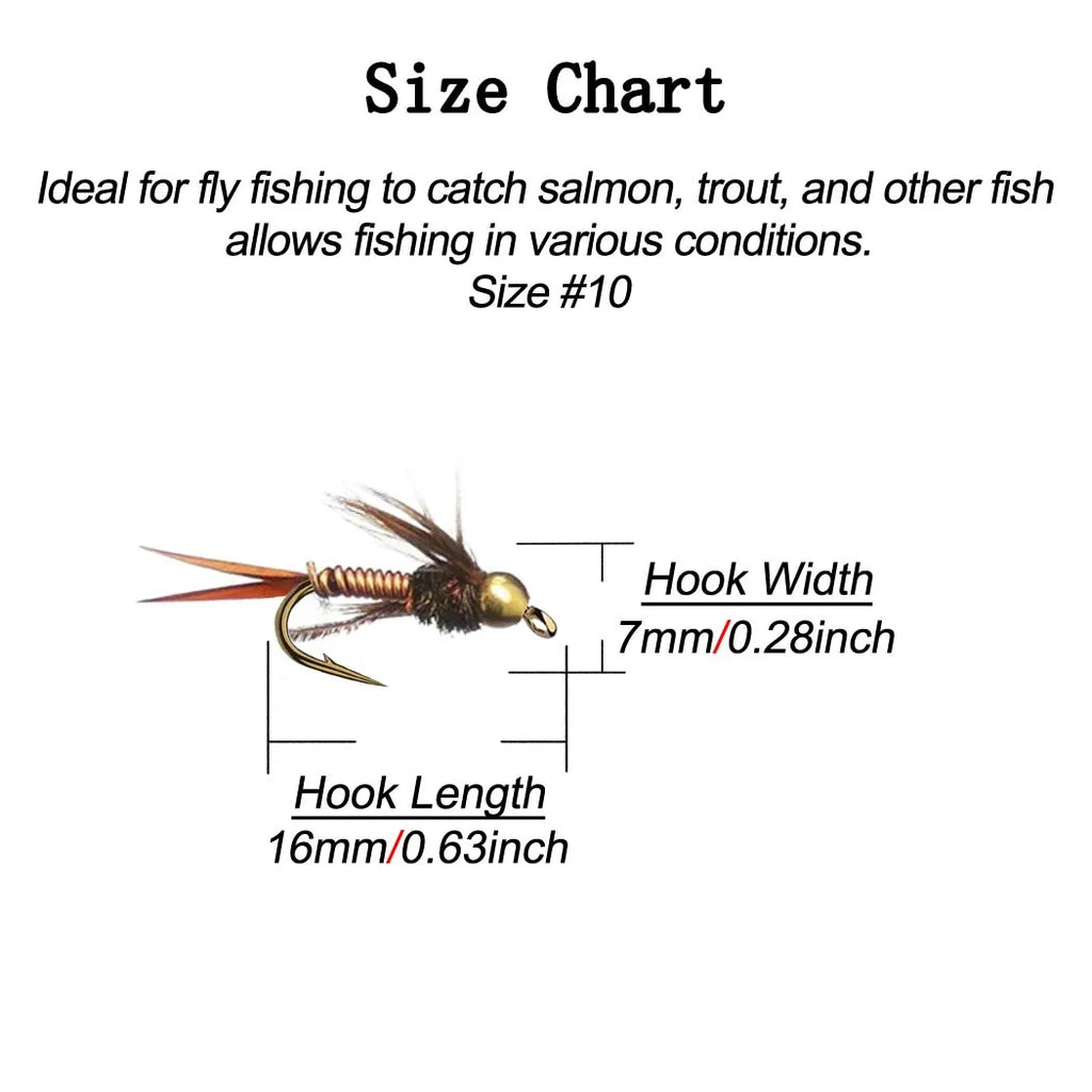 5/10Pcs Fly Fishing Lures Artificial Insect Bait Brasshead Prince Nymph Fresh Water Trout Salmon Pike Bass Wet Flie Bionics Fly from China
