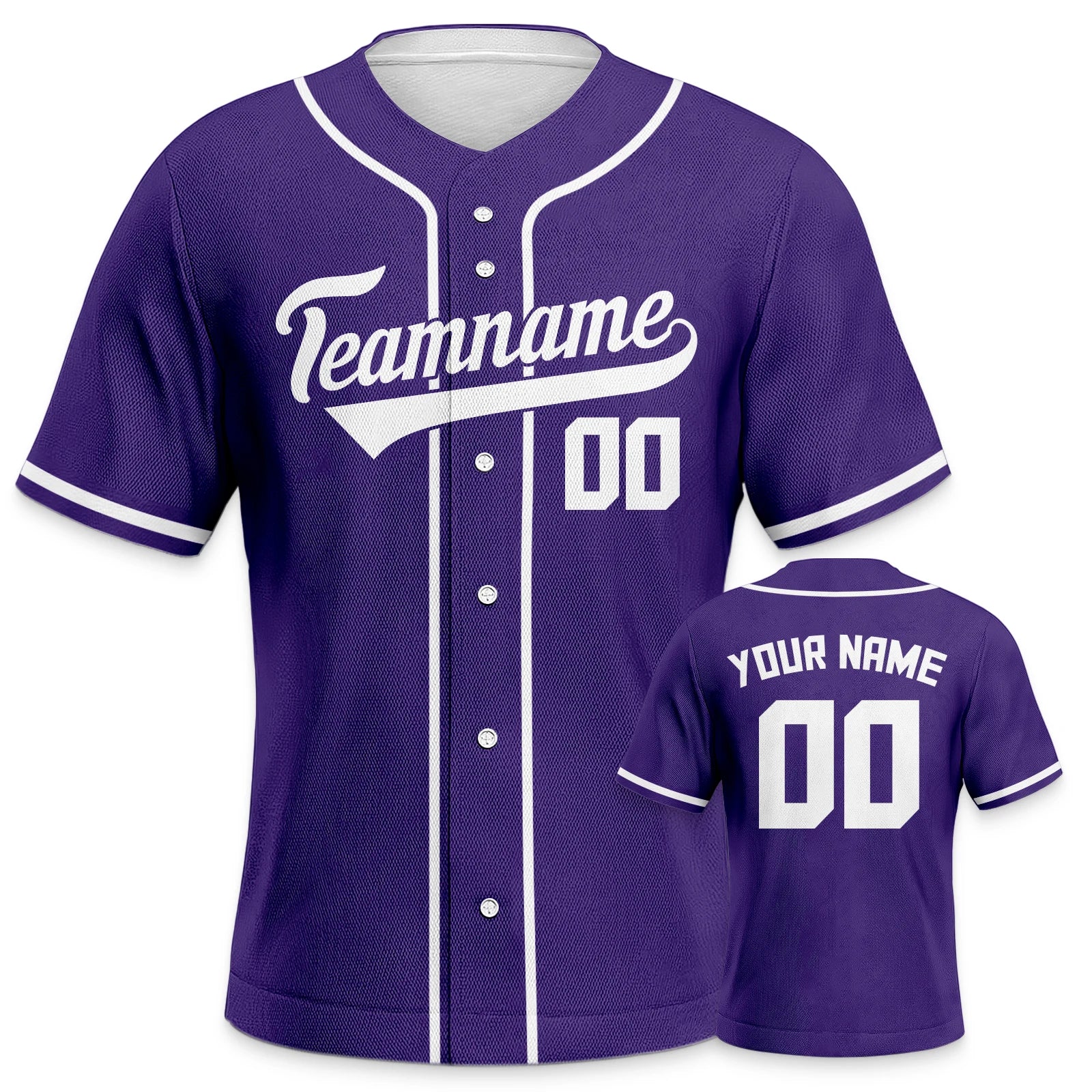 Custom Baseball Jersey for Youth Plain Personalized Baseball Uniform with Printed Team Name, Your Name and Number