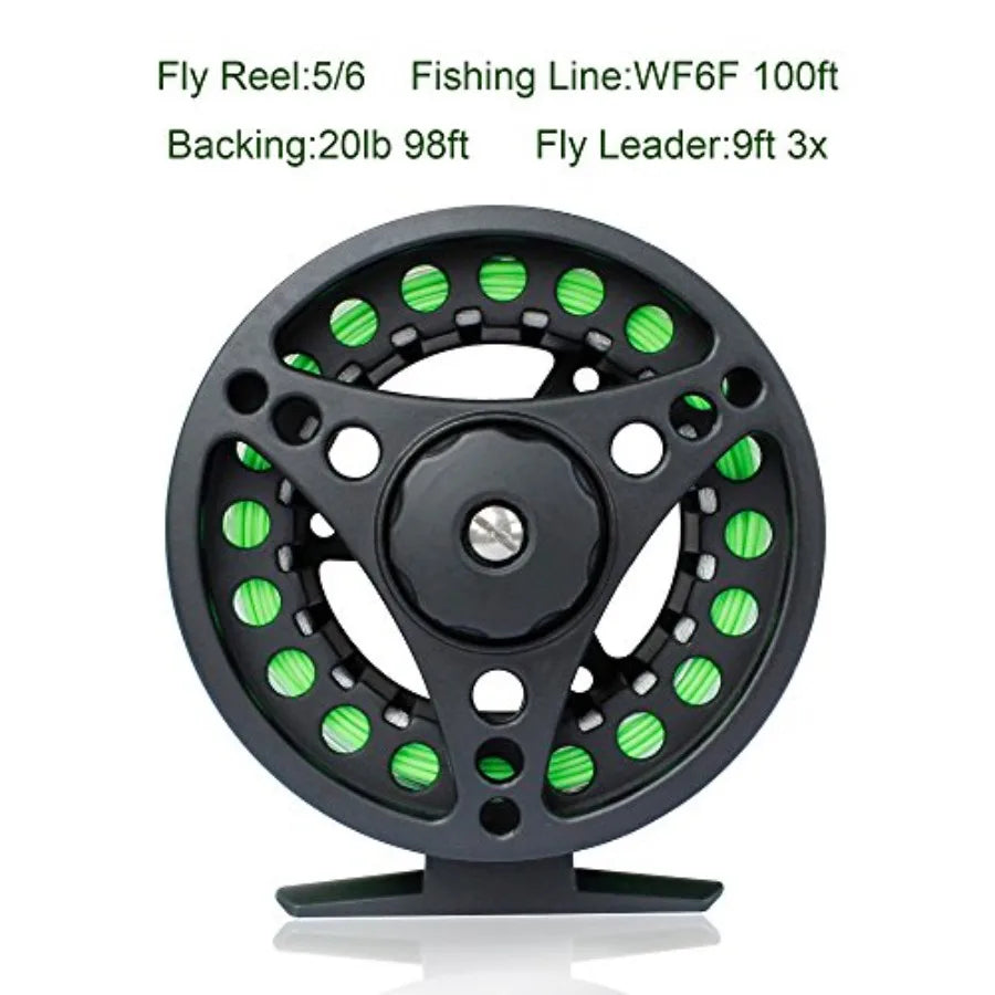 Lightweight Portable 4Piece Fly Fishing Rod and Reel Combo with PreLoaded Lines 5wt Aluminum Fly Reel 28pcs Flies in Waterproof