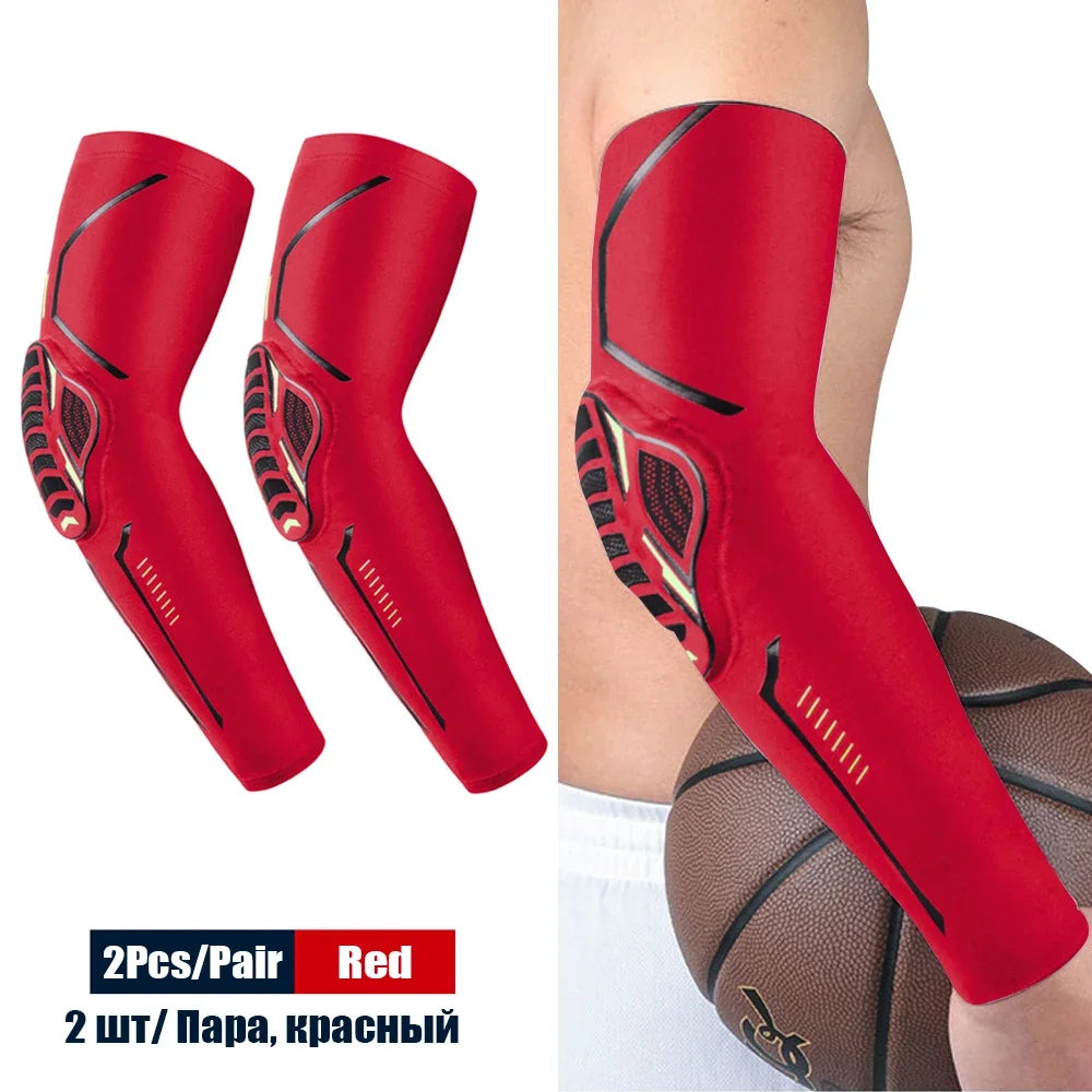 1Pair Sports Elbow Pads Compression Arm Sleeves for Outdoor Elbow Support