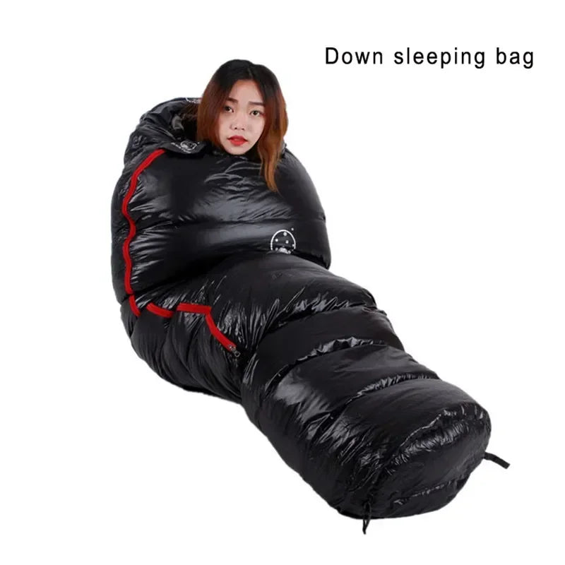 Goose Down Filled Mummy Sleeping Bag