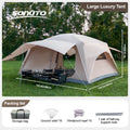 8-12 Person 2 Room Instant Cabin Tent for Waterproof Windproof Family Camping