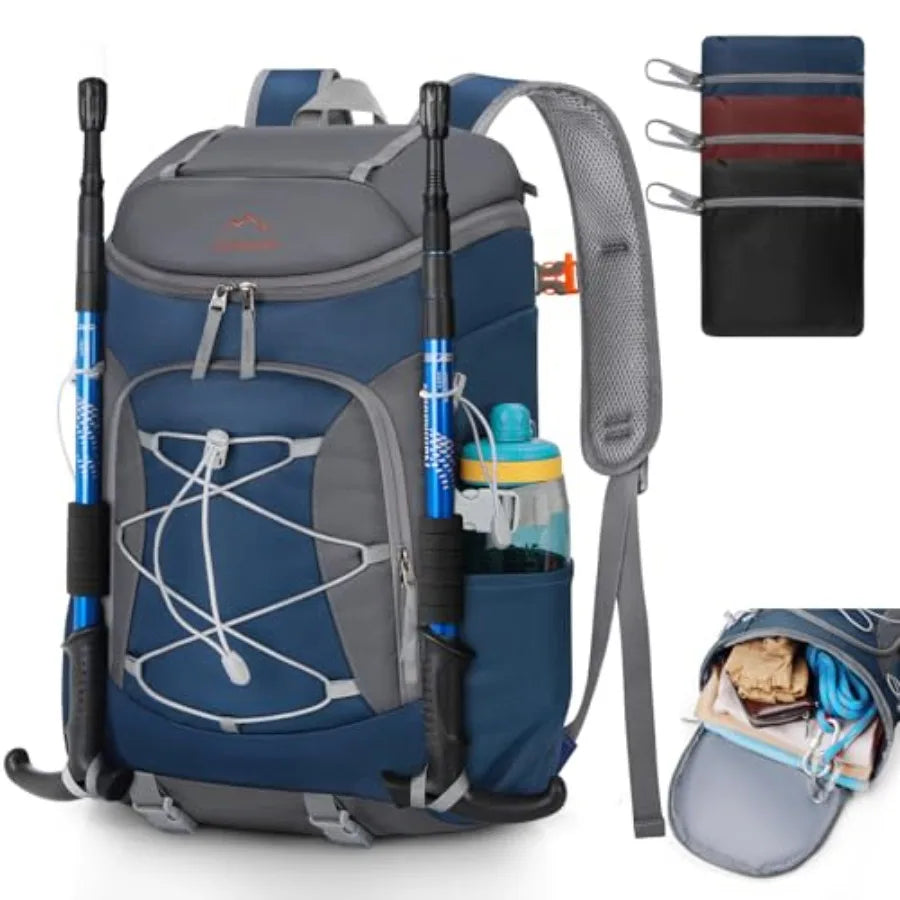Foldable Hiking Backpack for Women Men Packable Camping Backpack 40L Waterproof Hiking Daypack Bag Lightweight Collapsible Dayp