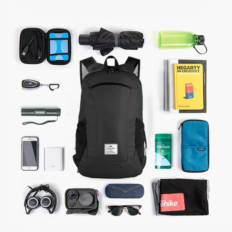 Ultra Lightweight 18L Portable Waterproof Nylon Outdoor Backpack