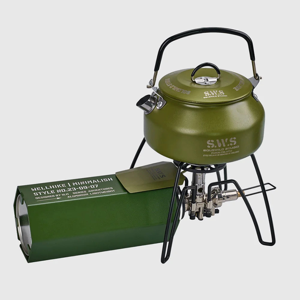 0.8L Portable Stainless Hiking Kettle