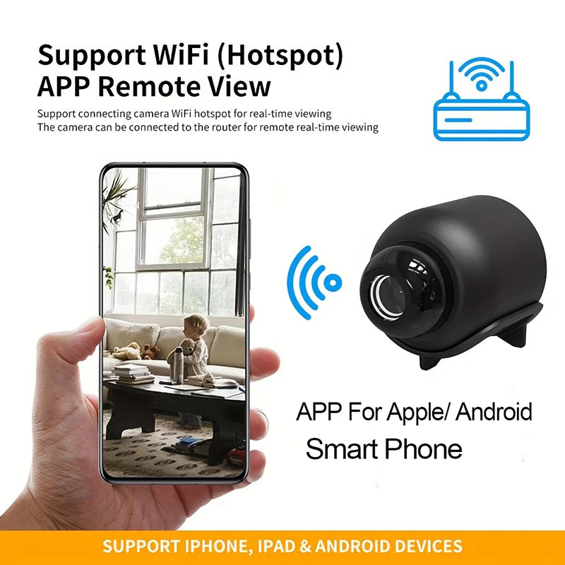 New X5 Mini Camera 1080P Clear Night Vision Lightweight Portable Premium Cams Motion Detection Wireless WiFi Surveillance Camera from China