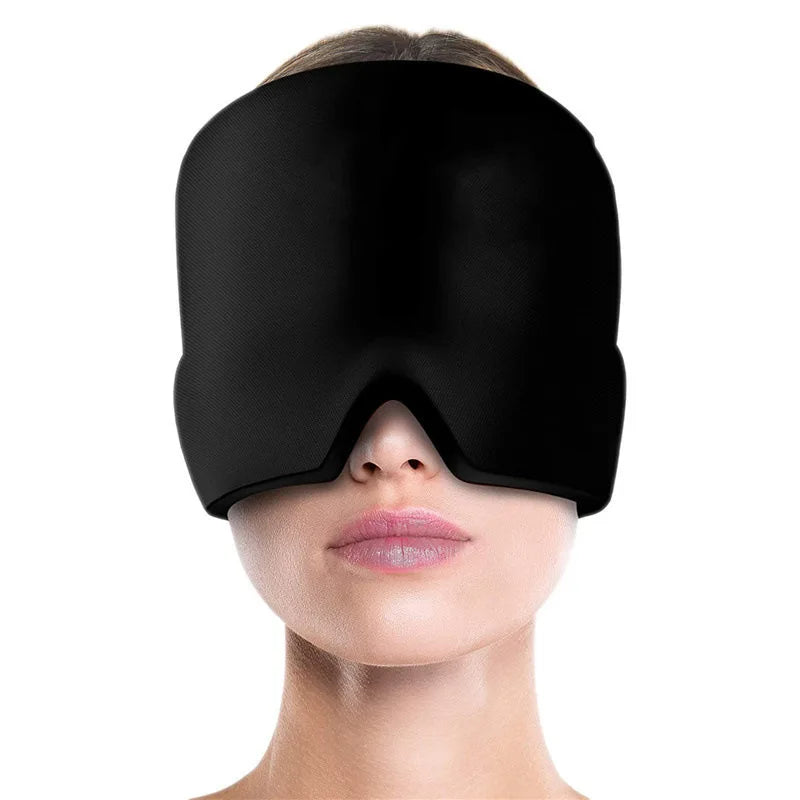 Gel Cold Compress Eye Mask Migraine Relief Cold Compress and Therapy Head Wrap For Pressure Relieve