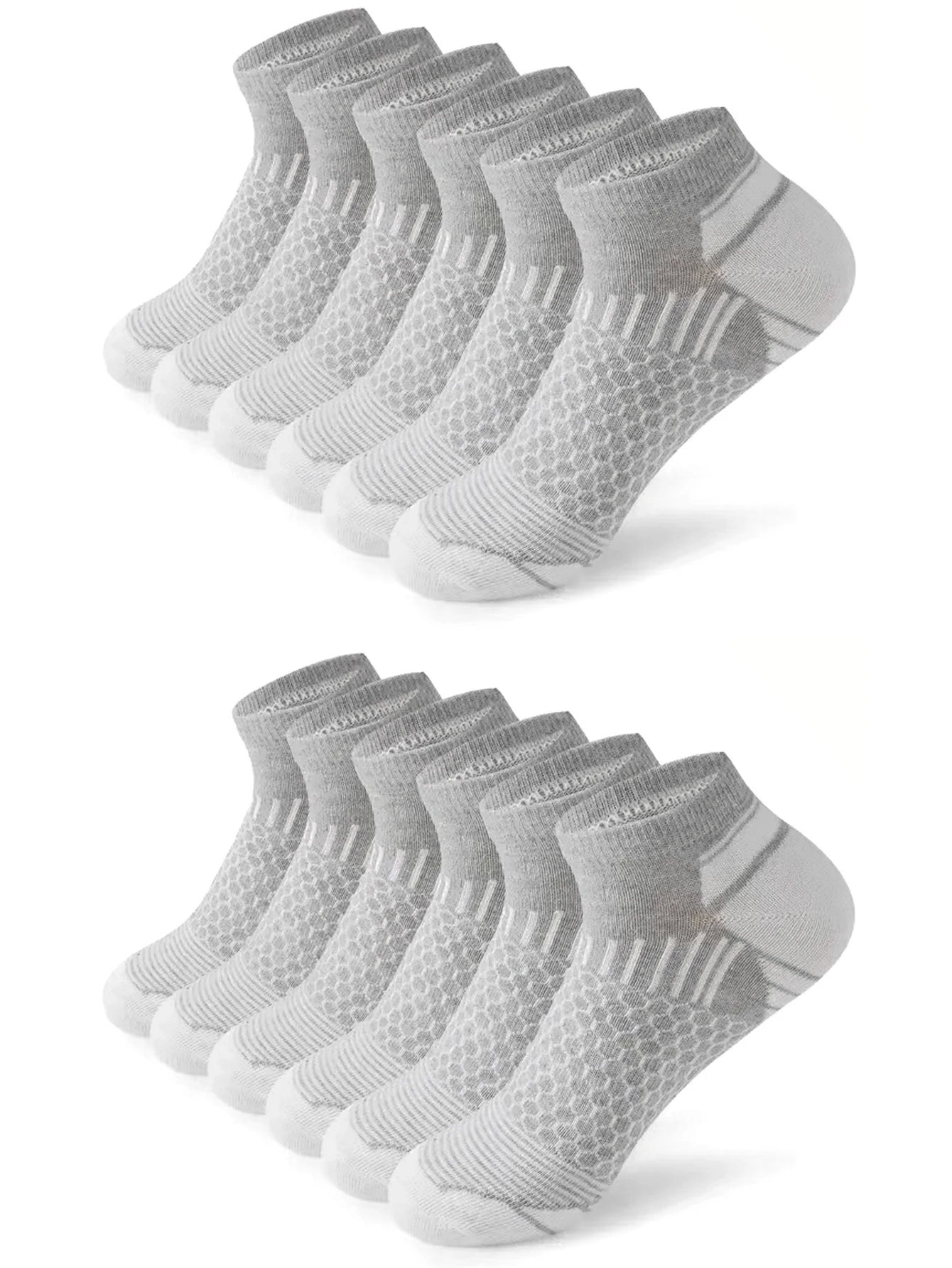 12Pairs High Qualit Athletic Socks Men's Ankle Socks Running Cyclling Waist Honeycomb Design And Firm Sports Leisure Socks Gifts from China