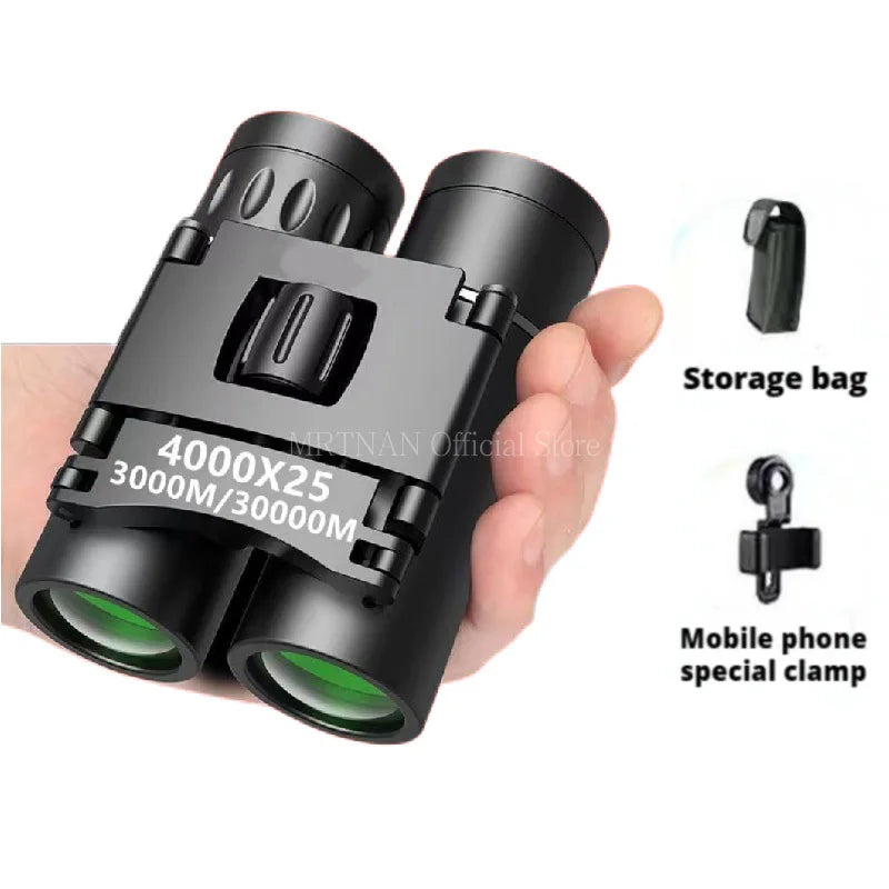 4000X25 Zoom Telescope Professional BAK4 HD Powerful Binoculars
