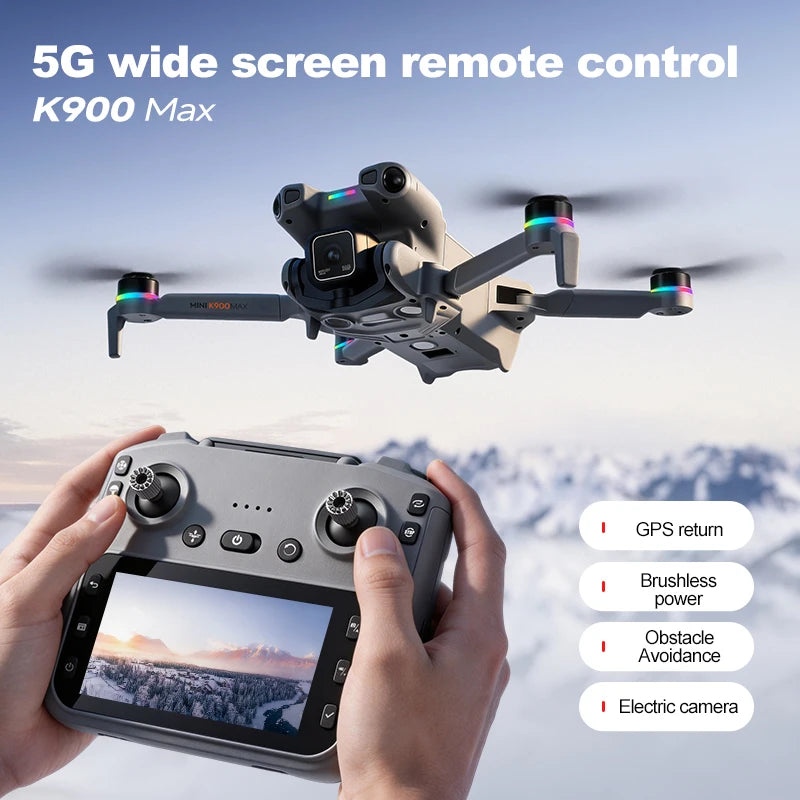 Hot K900 PRO RC Drone 8K HD Dual Cameras WiFi GPS 20mins Flight Aerial Photography Quadcopter Remote Control UAV Boys Toys Gifts from China