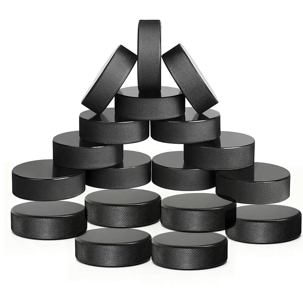 Ice Hockey Pucks for NHL-Regulation - 6oz, 3\ Diameter x 1\ Thick - 18-Pack Practice Pucks for Training & Games