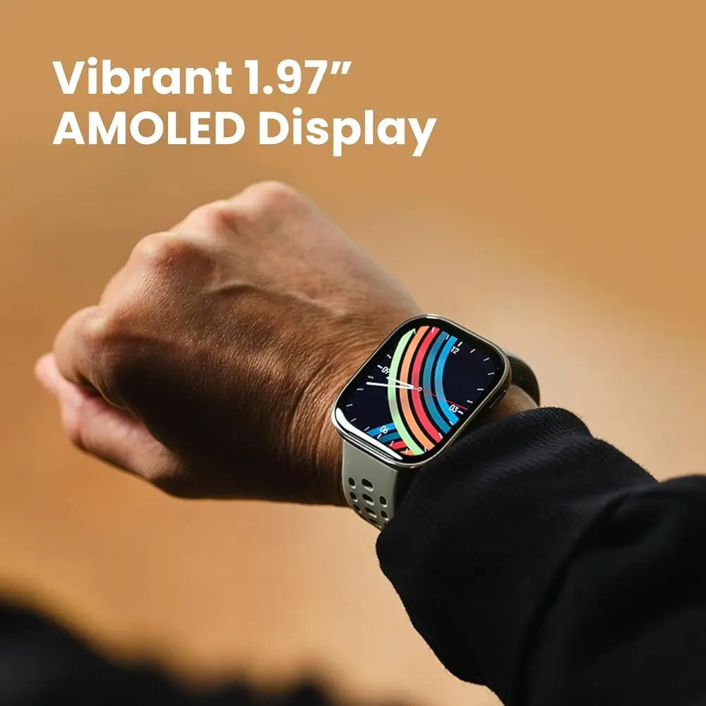 Smart Watch with 14 Day Battery, 1.97" AMOLED Display, GPS & Free Maps, AI, Bluetooth Call & Text, Health and Fitness
