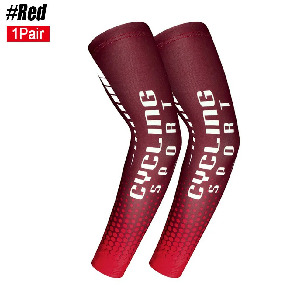 1Pair Ice Silk Cooling Arm Sleeves Anti-UV Sunburn Arm Cover for Running Cycling Driving Hiking Mountaineering Golf Sports from China