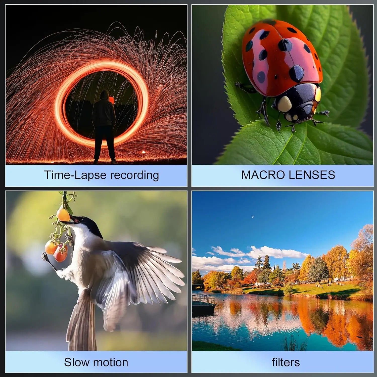 4K Digital Camera with 16X Digital Zoom,180°Flip Screen,52mm Macro Lens