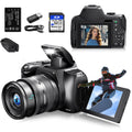 72MP Digital Camera with 4K WiFi Livestream Webcam, 12X Optical Zoom and Auto Focus