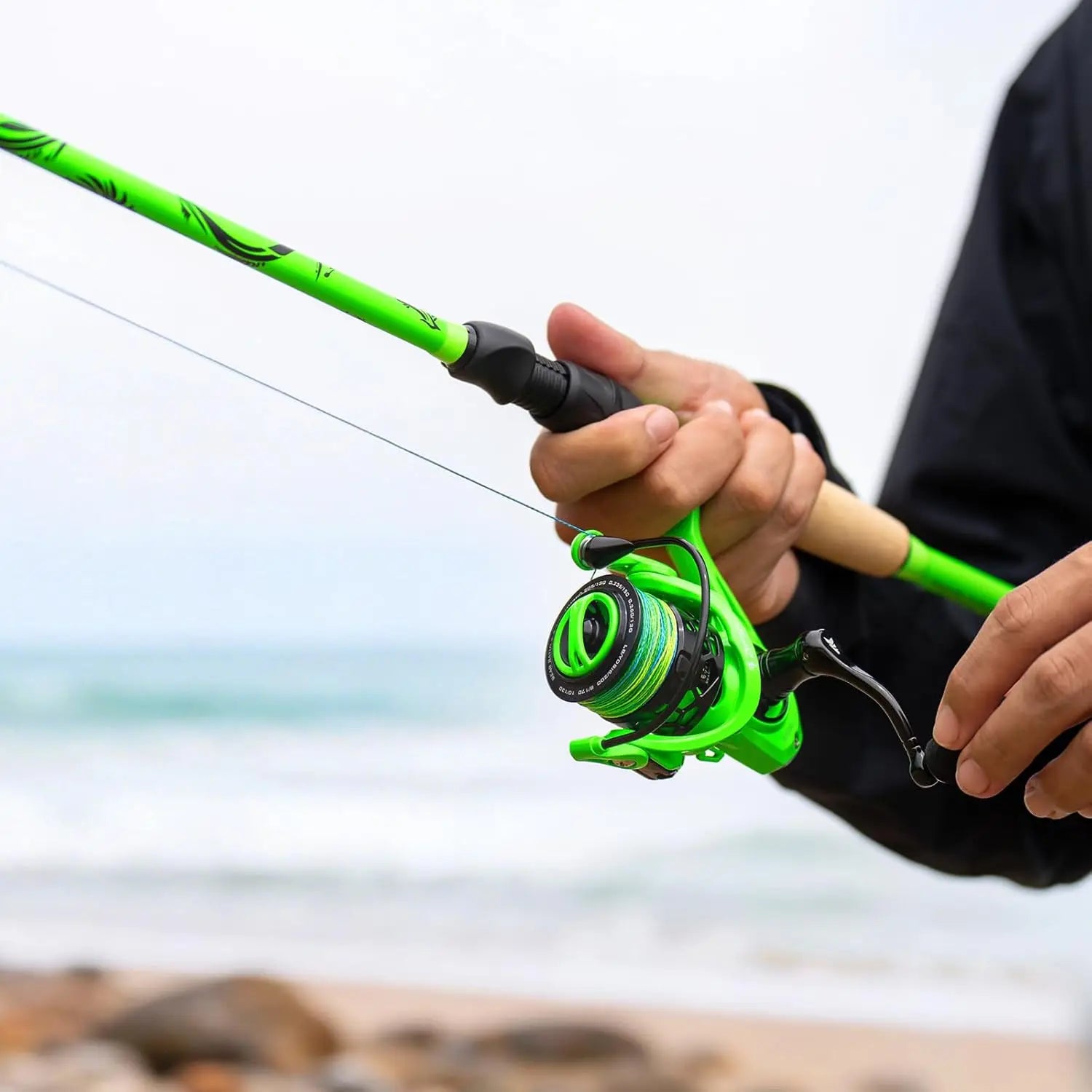 Dual-tip Fishing Rod & Reel Combo with IM6 Graphite, KastFlex Tech, Rubber Cork Handle, 11 Models
