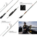 Ultra Lightweight & Sensitive Spinning Rods with Multi-Layer Blanks and Durable Stainless Steel Guides