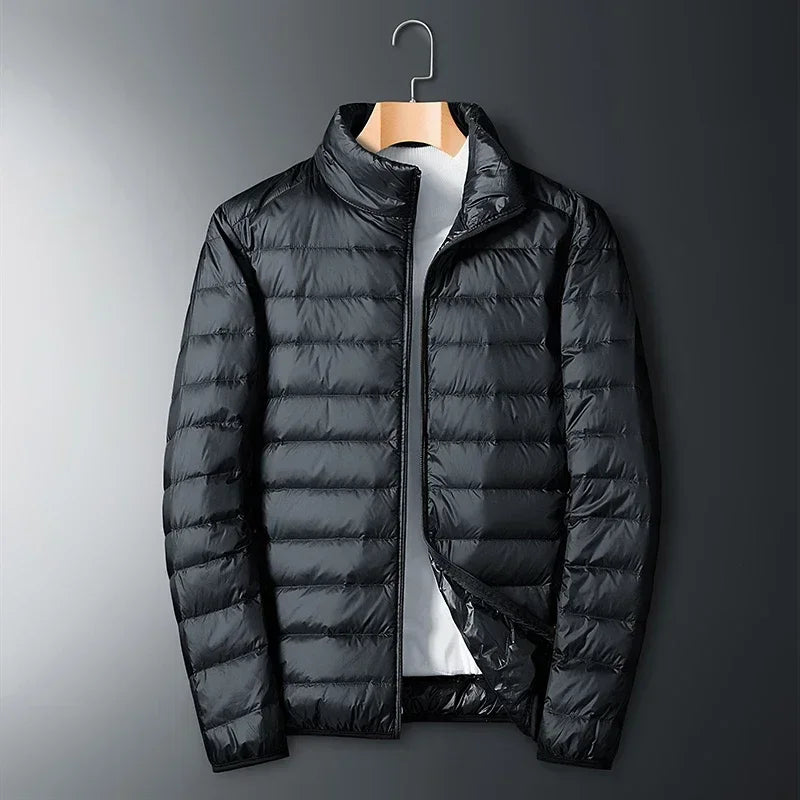 Men's New Waterproof Ultra Light White Duck Down Jacket