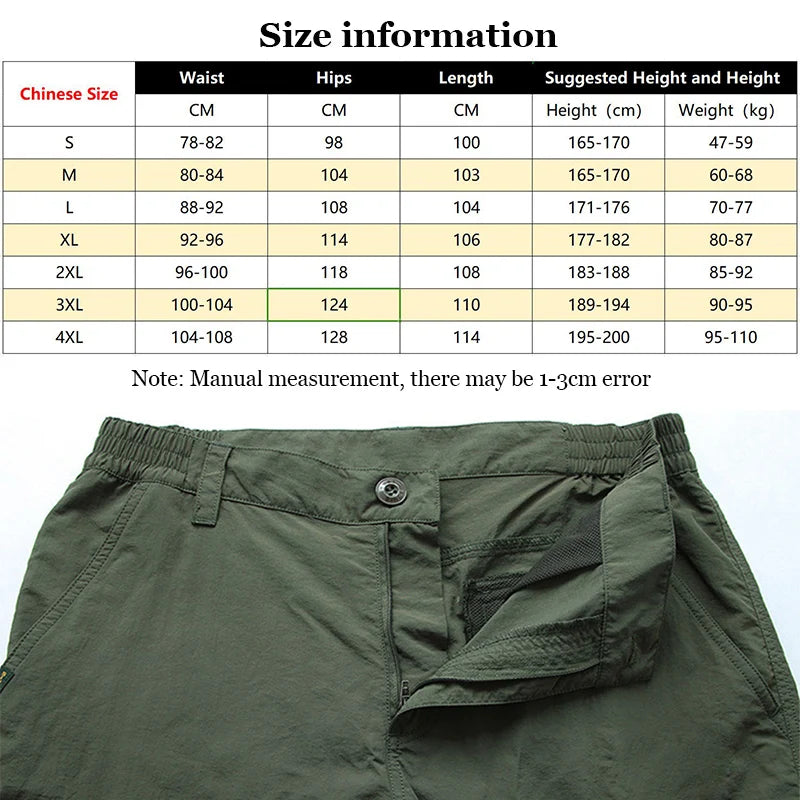 Men's Summer Tactical Lightweight Casual Waterproof Pants Casual Pants