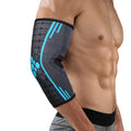 1PC Elbow Compression Sleeves For Tennis and Golfer's Elbow, Breathable Elastic Blend Elbow Brace Support for Men and Women