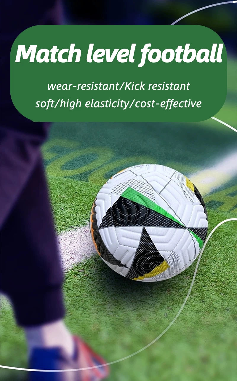 Soccer Ball Size 5 with Pump, Waterproof PU Leather - Professional Training & Official Match Ball, for Outdoor & Indoor Games from China