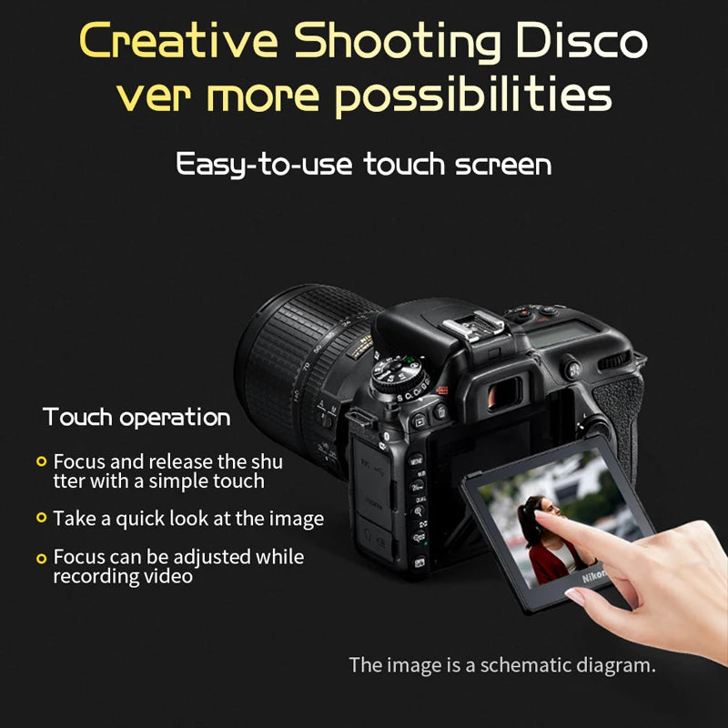 D7500 DX DSLR Camera 4K Professional Video Digital Cameras (No SD Card)