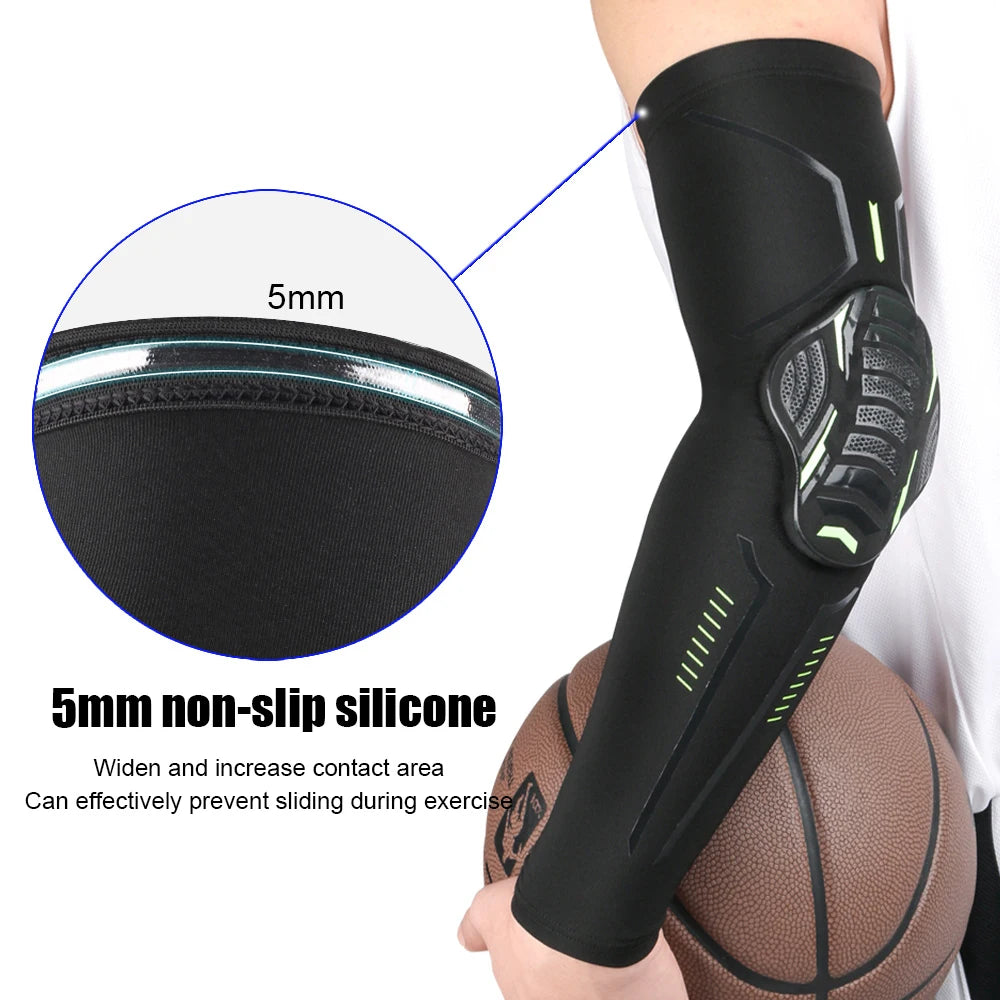 1Pair Sports Elbow Pads Compression Arm Sleeves Protector