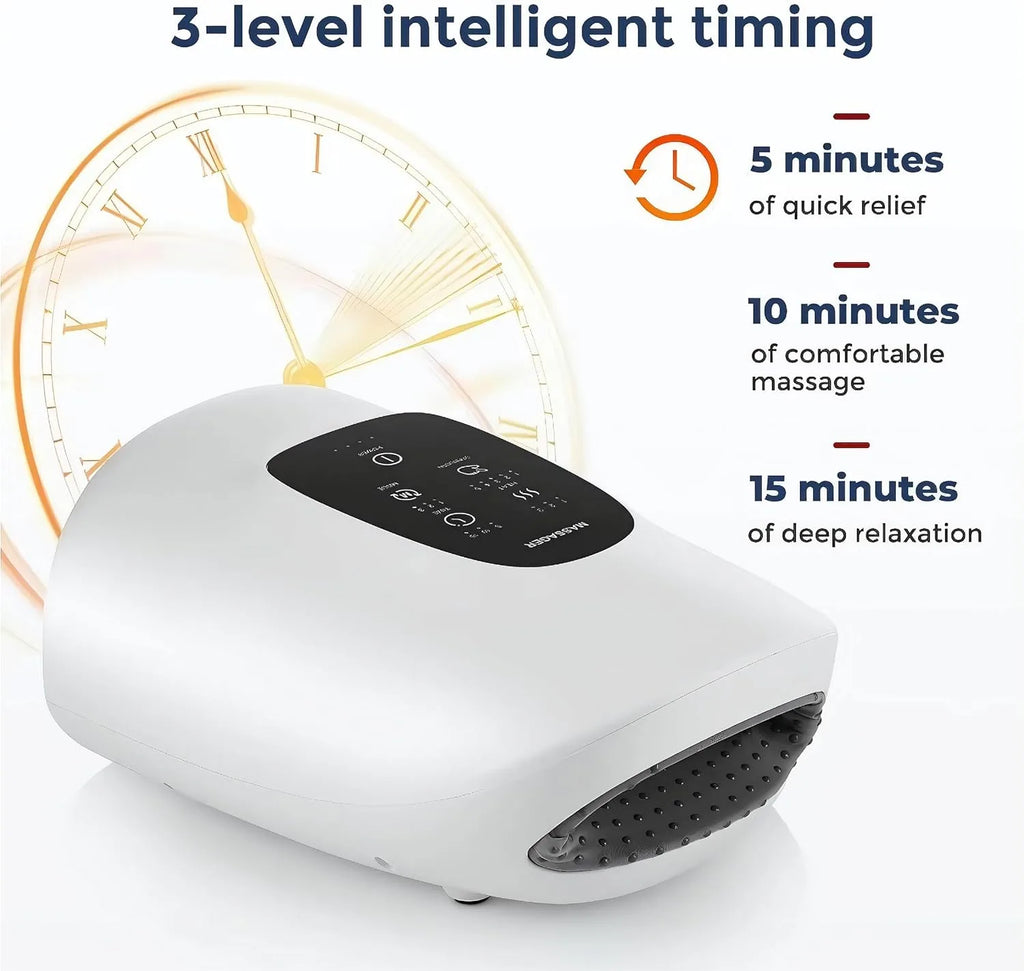 Wireless 3 Modes Airbag Hot Compress Hand Massager Air Compression Vibration Massage of Finger Palm